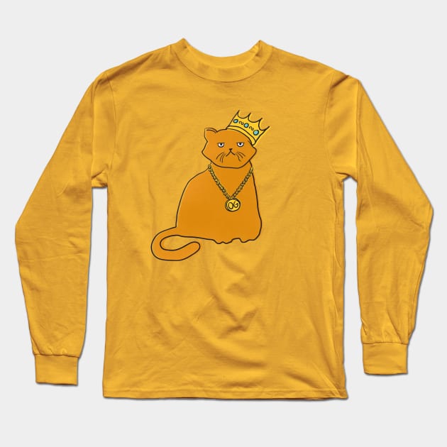 B.I.G. Cat Long Sleeve T-Shirt by MidnightCoffee